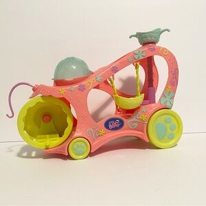 Vintage Littlest Pet Shop Car Paw Powered Cruiser LPS Pink Playset House Y2K